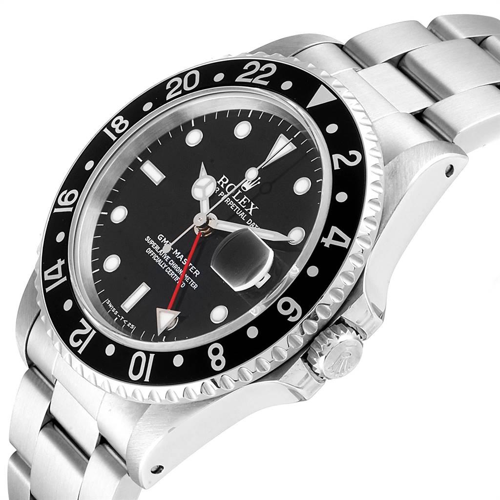 Rolex GMT Master Black Bezel Automatic Steel Men's Watch 16700 For Sale 2