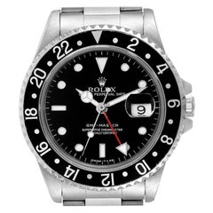 Rolex GMT Master Black Bezel Automatic Steel Men's Watch 16700