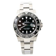 Rolex GMT-Master Black Ceramic Stainless Mens Automatic Watch 2019 Card