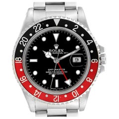 Rolex GMT Master Black Red Coke Bezel Men's Watch 16700