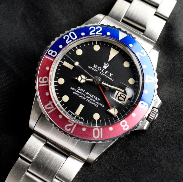 Brand: Vintage Rolex
Model: 1675
Year: 1972
Serial number: 32xxxxx
Reference: C03758; C03759

Case: Show sign of wear with slight polish from previous; inner case back stamped 1675 III.72

Dial: Excellent Clean Condition Tritium Dial where the lumes