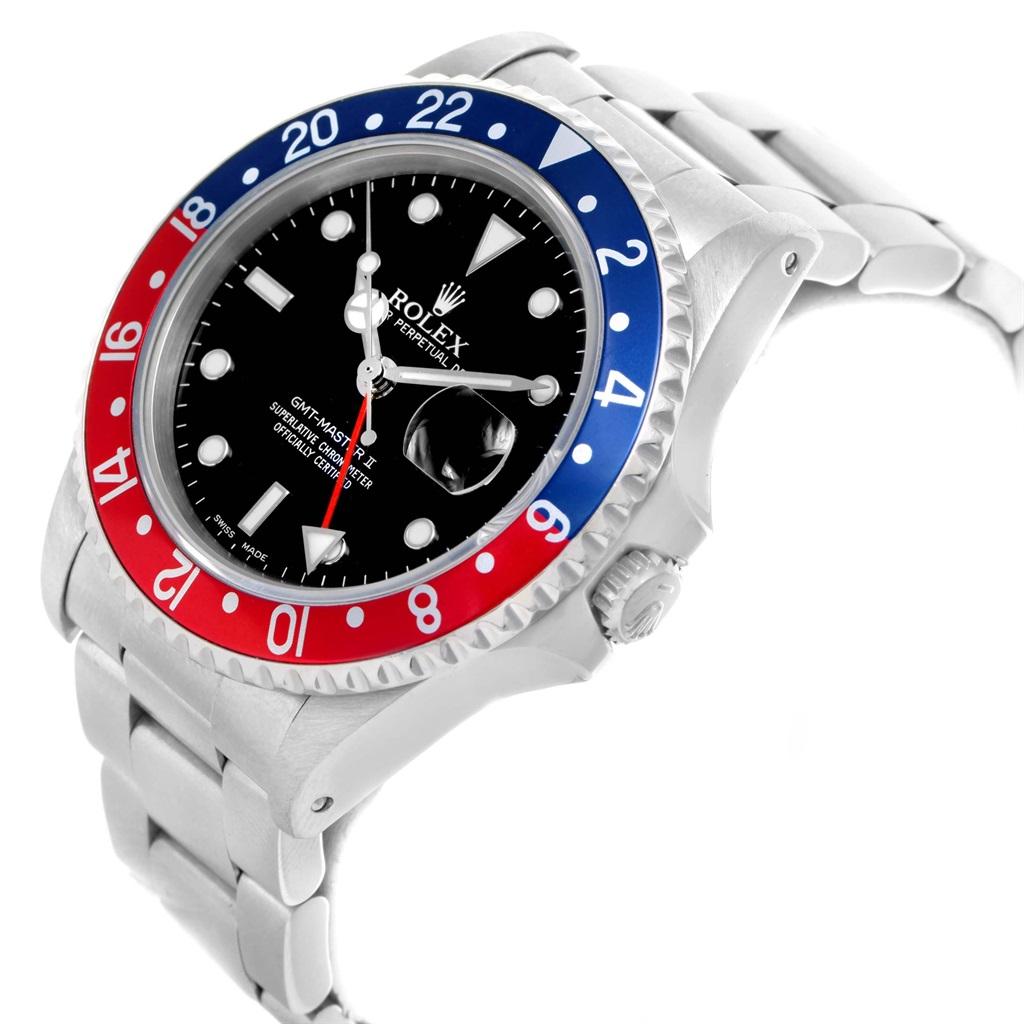 Rolex GMT Master Fat Lady Vintage Pepsi Blue Red Bezel Watch 16760 1