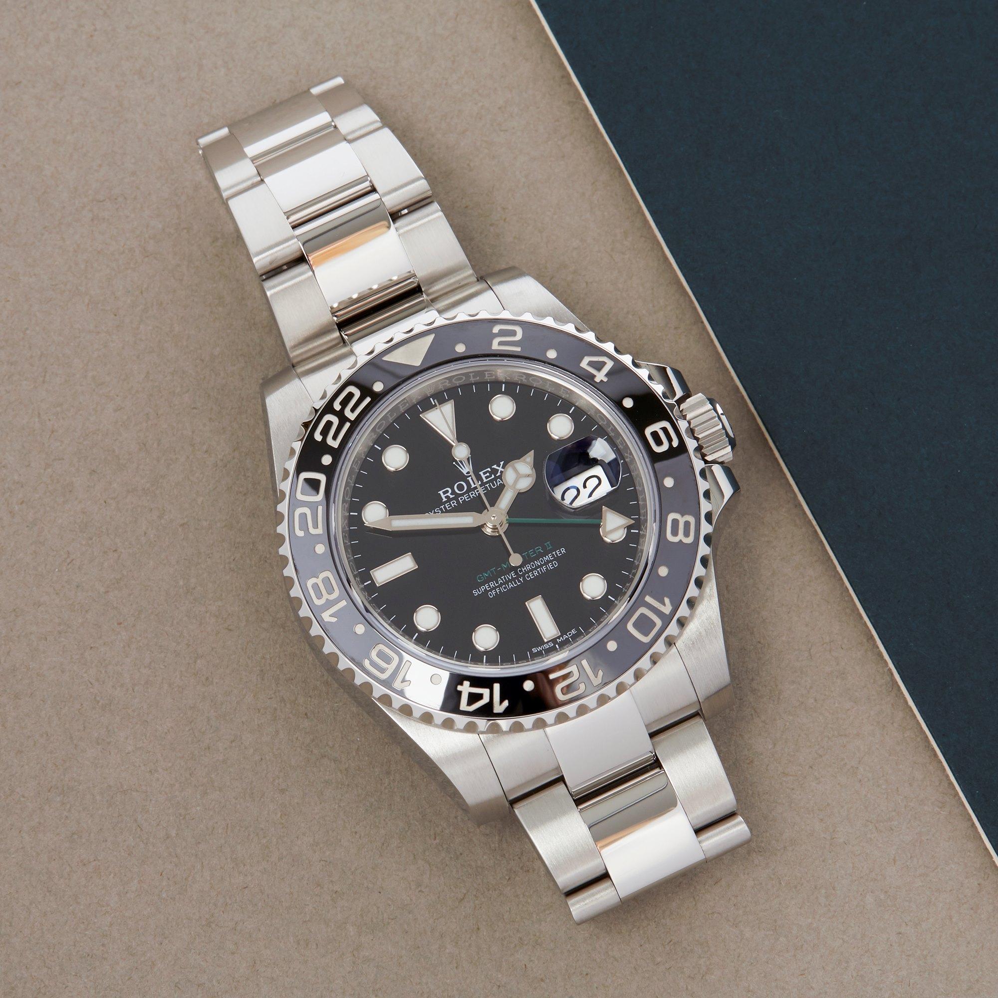 Xupes Reference: COM002666
Manufacturer: Rolex
Model: GMT-Master II
Model Variant: 0
Model Number: 116710LN
Age: 43622
Gender: Men
Complete With: Rolex Box, Manuals, Swing Tags, Guarantee, Service Manual & Guarantee Card
Dial: Black Other
Glass: