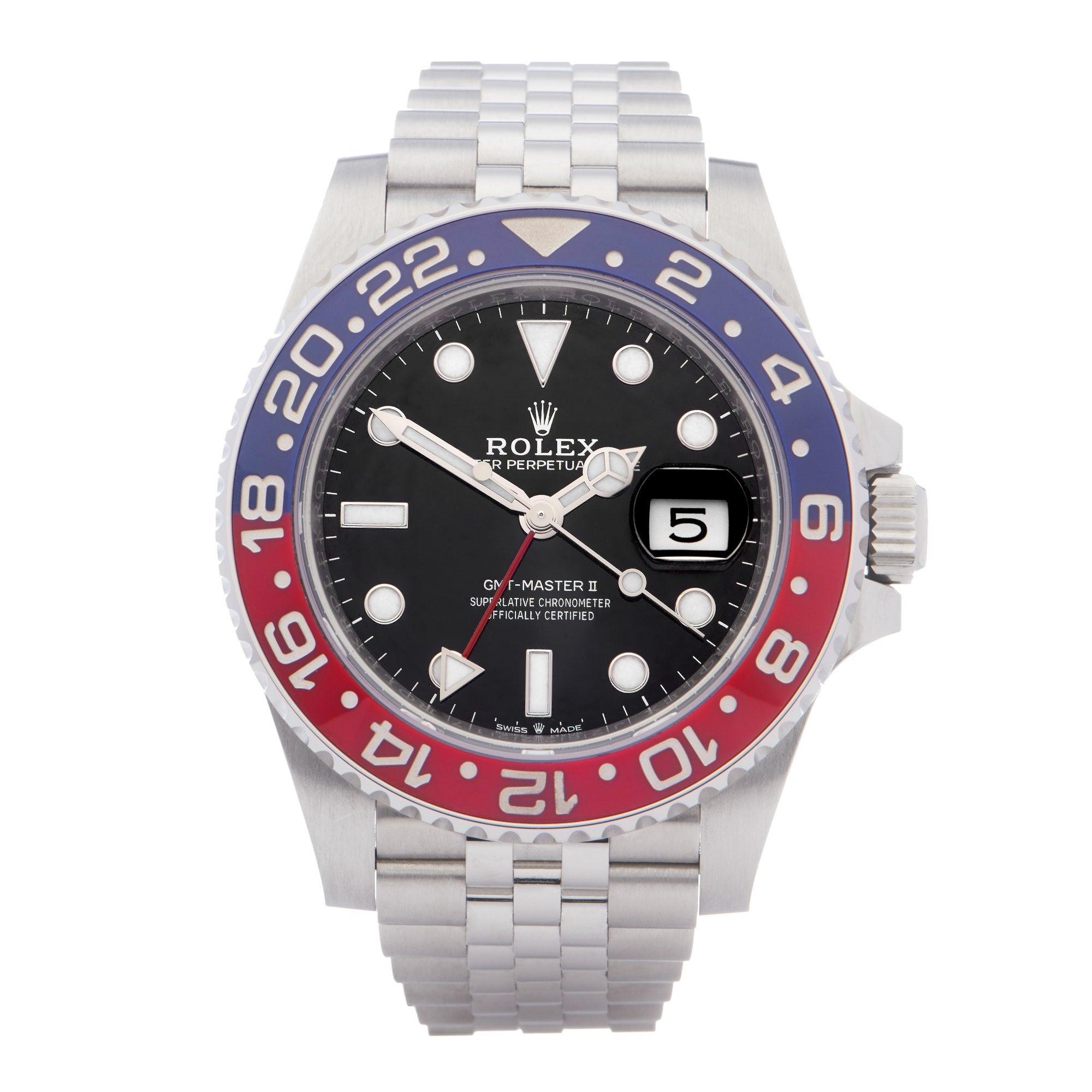Rolex GMT-Master II 0 126710BLRO Men Stainless Steel 0 Watch