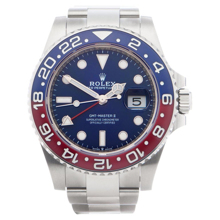 Rolex GMT-Master II 0 126719BLRO Men White Gold 0 Watch at 1stDibs