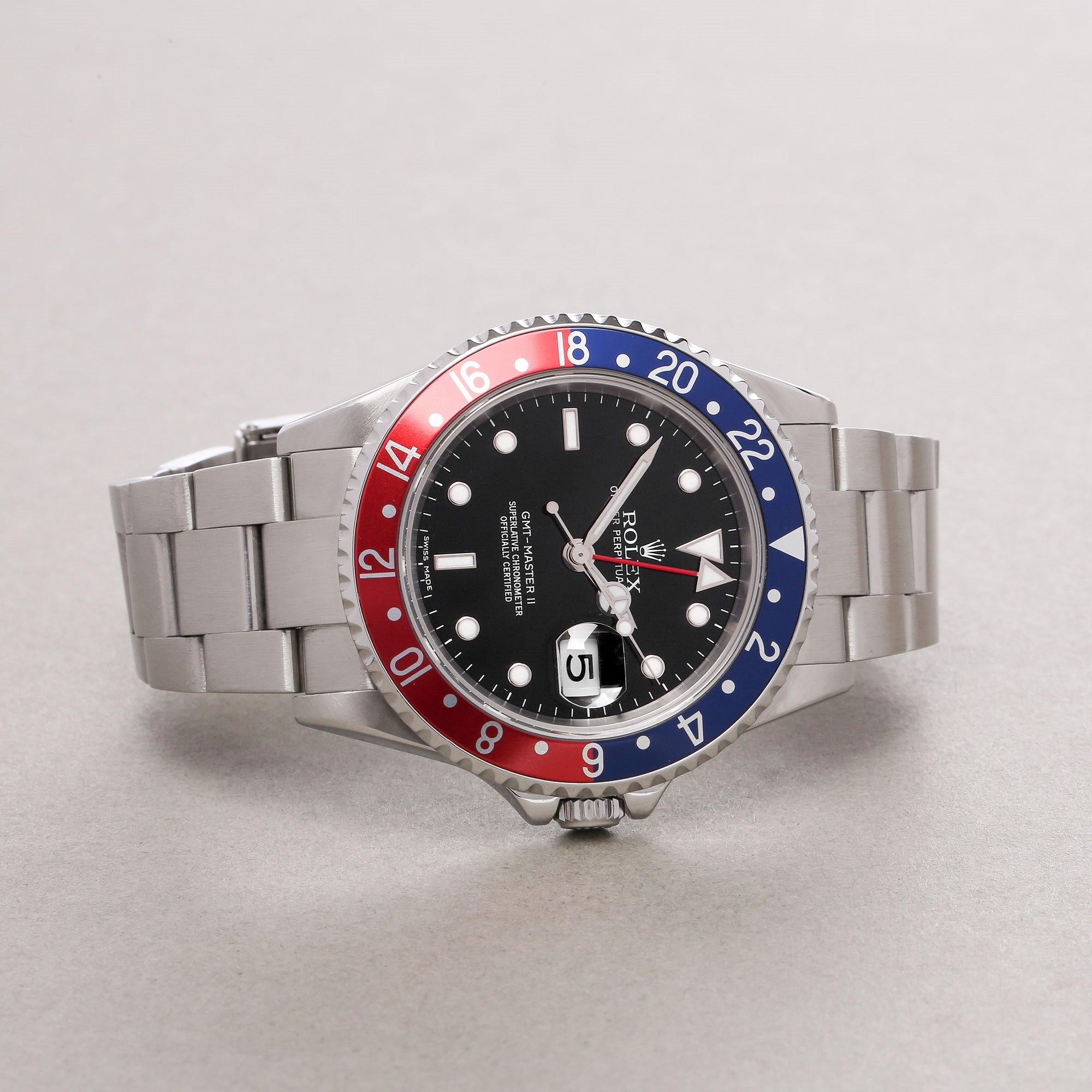 Rolex GMT-Master II 0 16710 Men Stainless Steel Stick Dial' Watch 1
