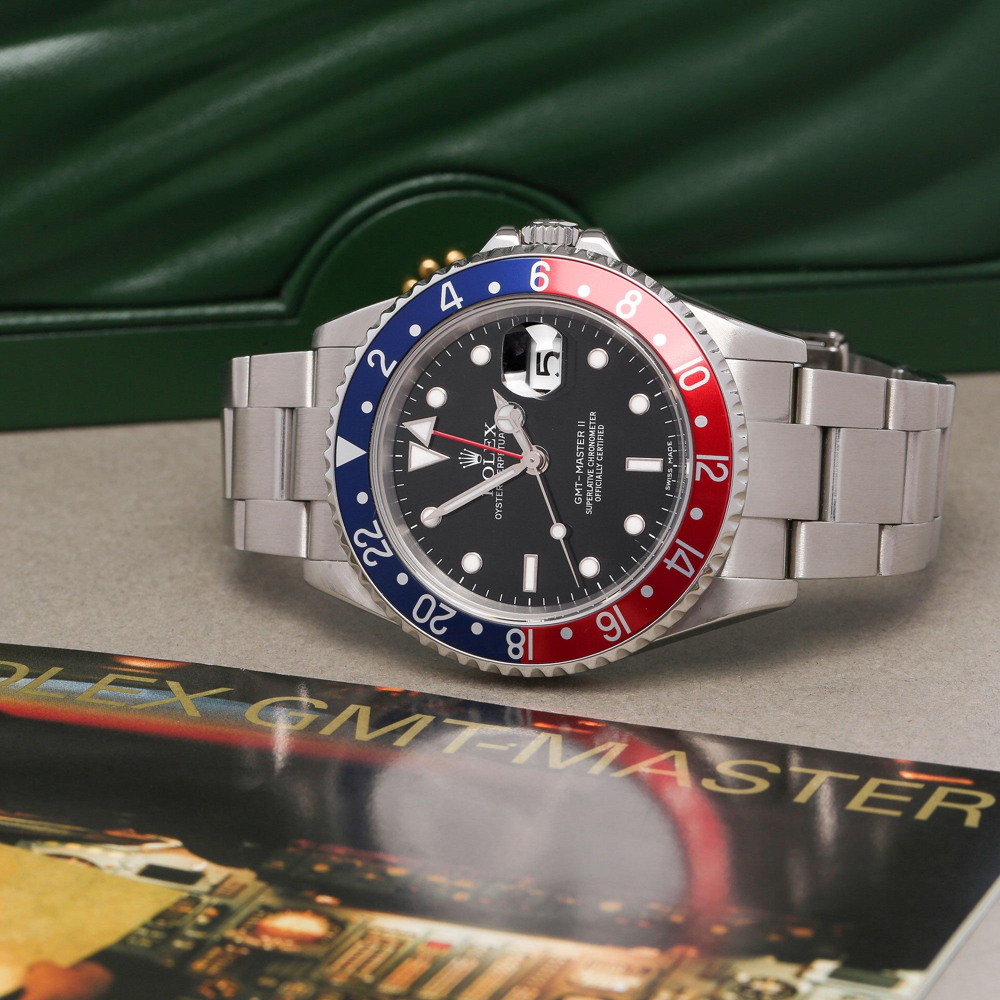 Rolex GMT-Master II 0 16710 Men Stainless Steel Stick Dial' Watch 5