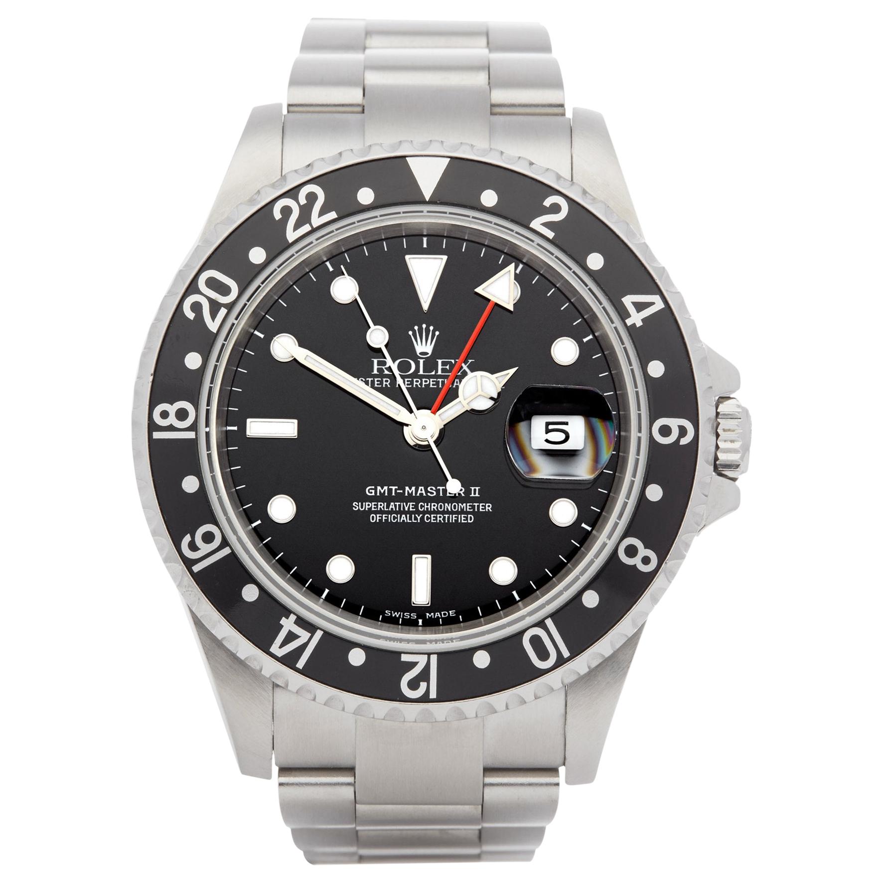 Rolex GMT-Master II 0 16710 Men's Stainless Steel Watch