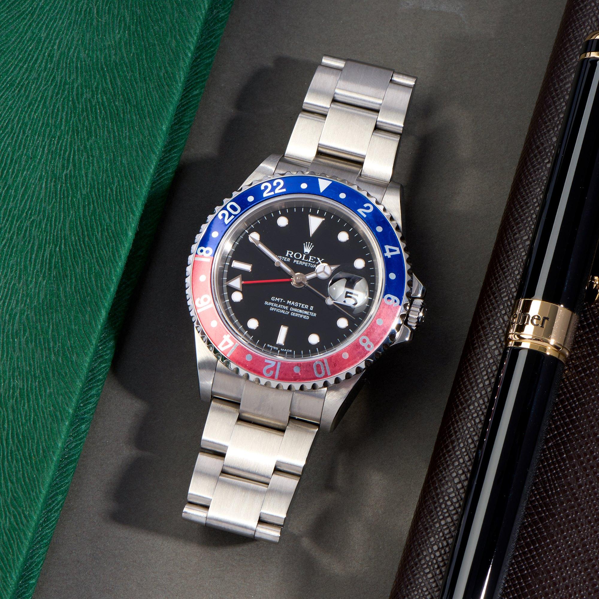 Rolex GMT-Master II 0 16710LN Men Stainless Steel Pepsi Watch 2