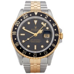 Rolex GMT-Master II 0 16713 Men's Stainless Steel and Yellow Gold Watch