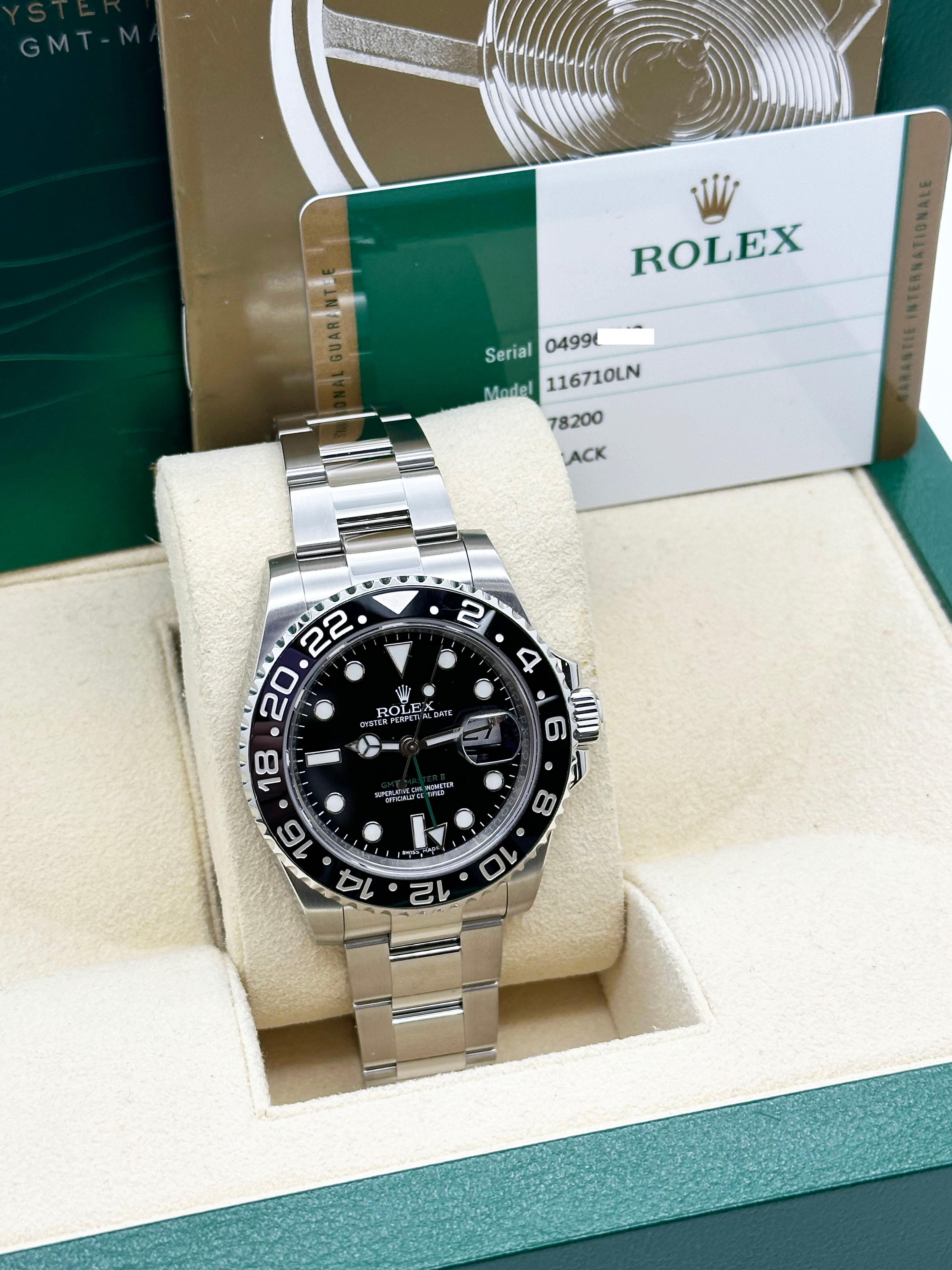 rolex gmt master ii 116710ln