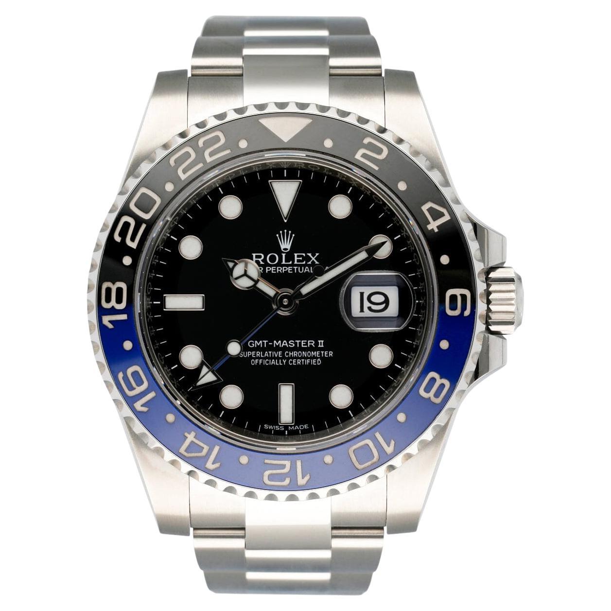 Rolex GMT Master II 116710 Batman Mens Watch Box Papers