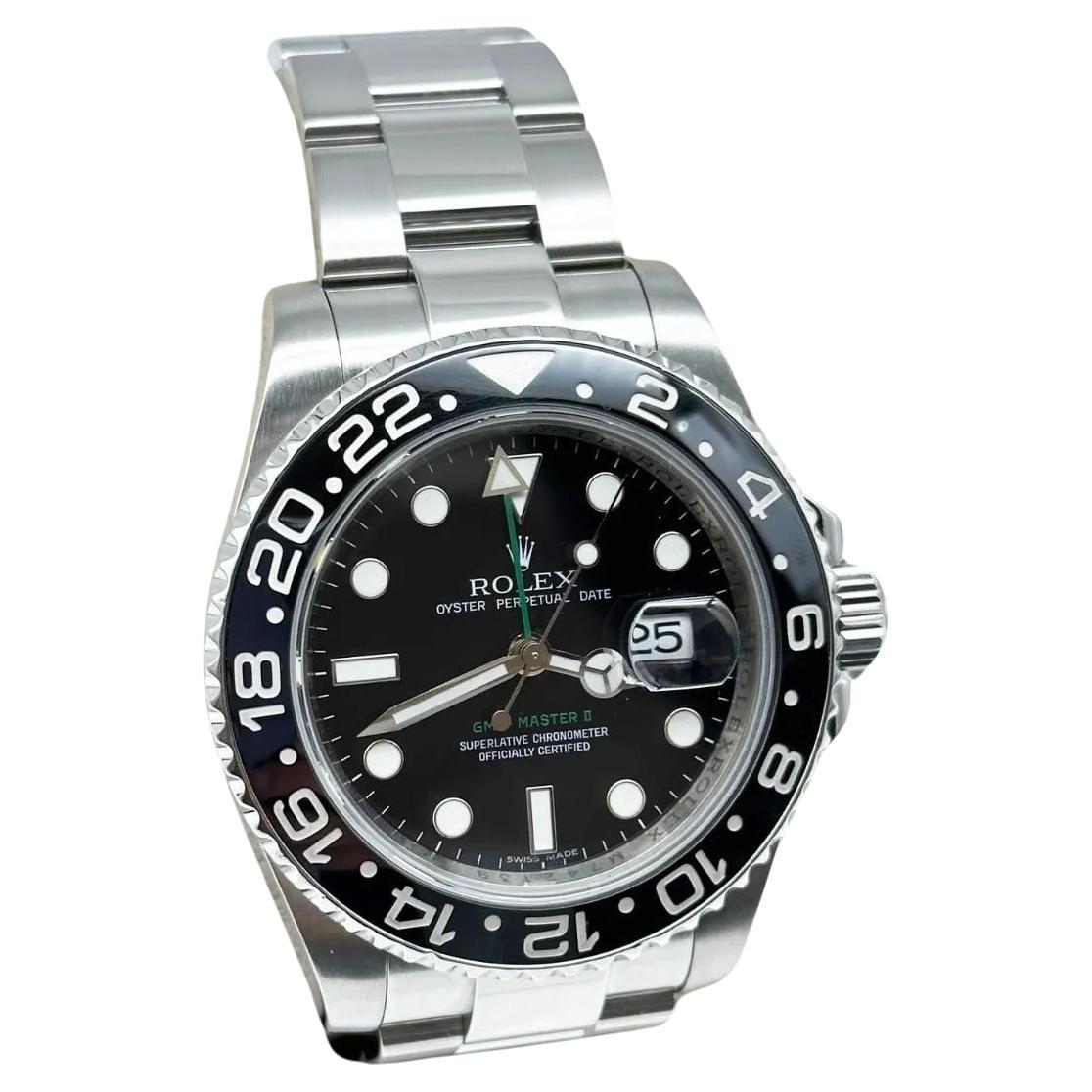 Rolex GMT Master II 116710 Black Ceramic Stainless Steel For Sale