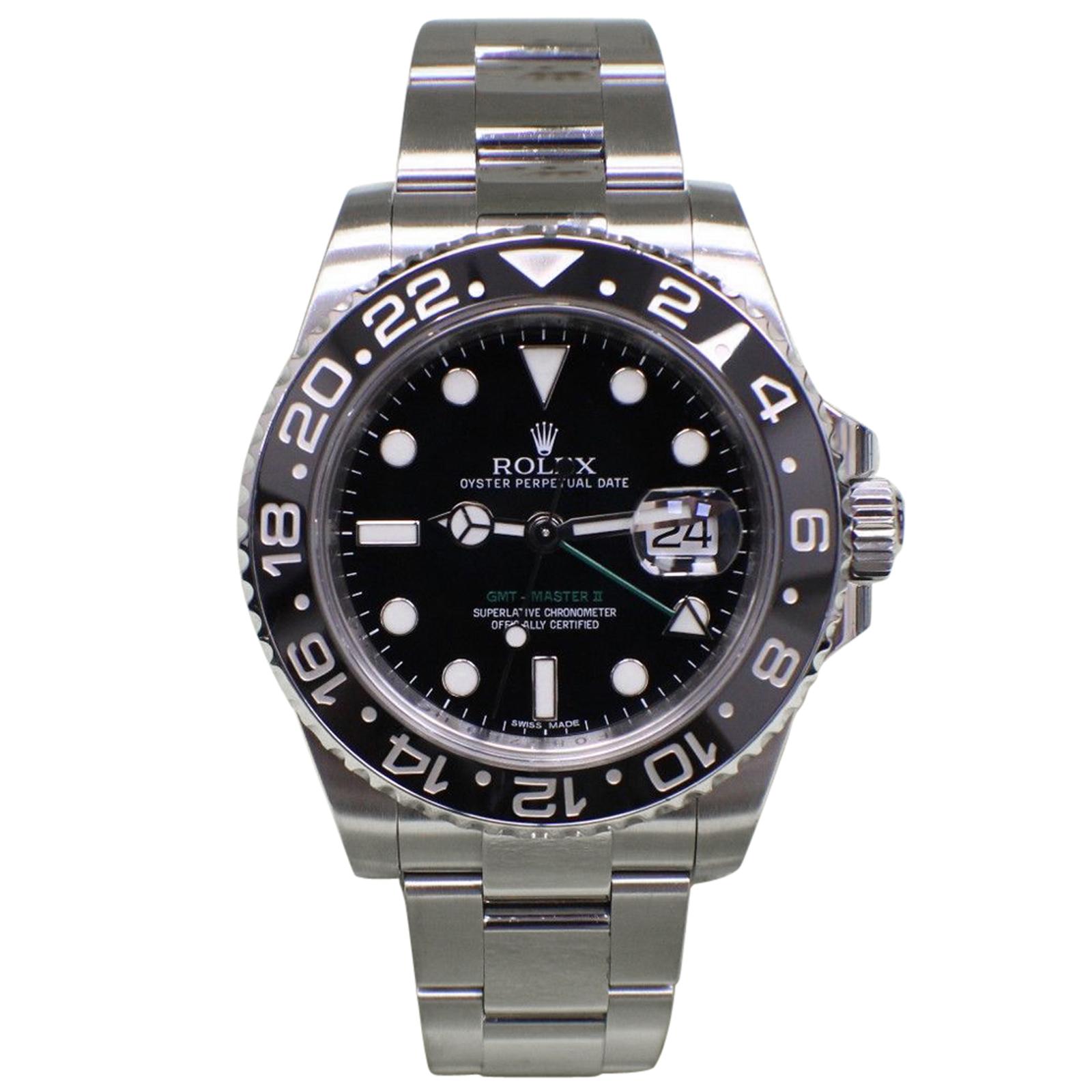 Rolex GMT Master II 116710 Black Ceramic Stainless Steel with Box and Booklets