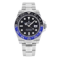 Rolex Montre GMT-Master II automatique pour homme Batman GMT en acier, 2017 116710BL