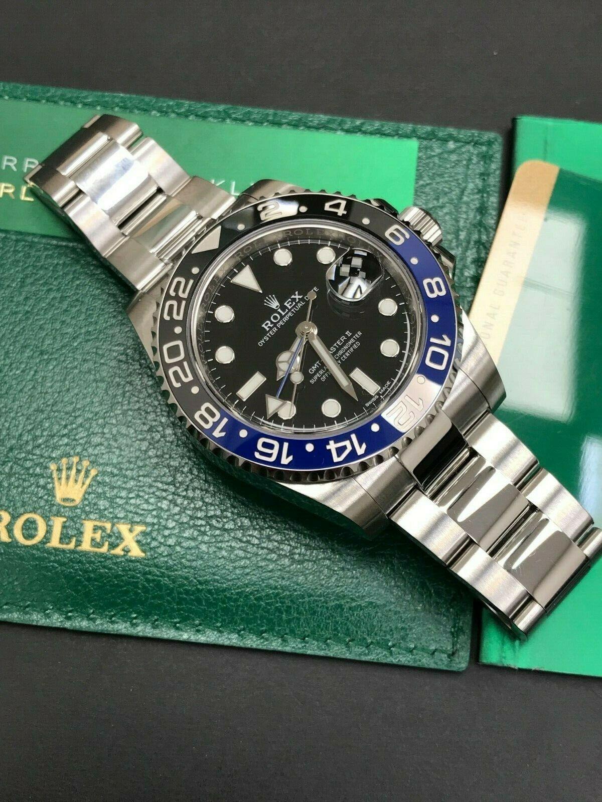 Rolex GMT Master II 116710BLNR Batman Black and Blue Stainless Box Papers, 2018 In Excellent Condition In San Diego, CA