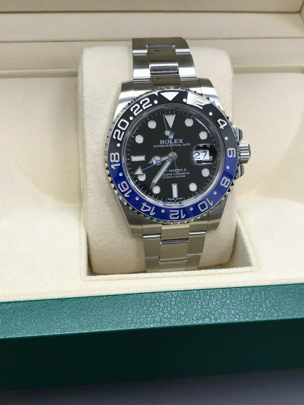 Rolex GMT Master II 116710BLNR Batman Black and Blue Stainless Box Papers, 2018 3