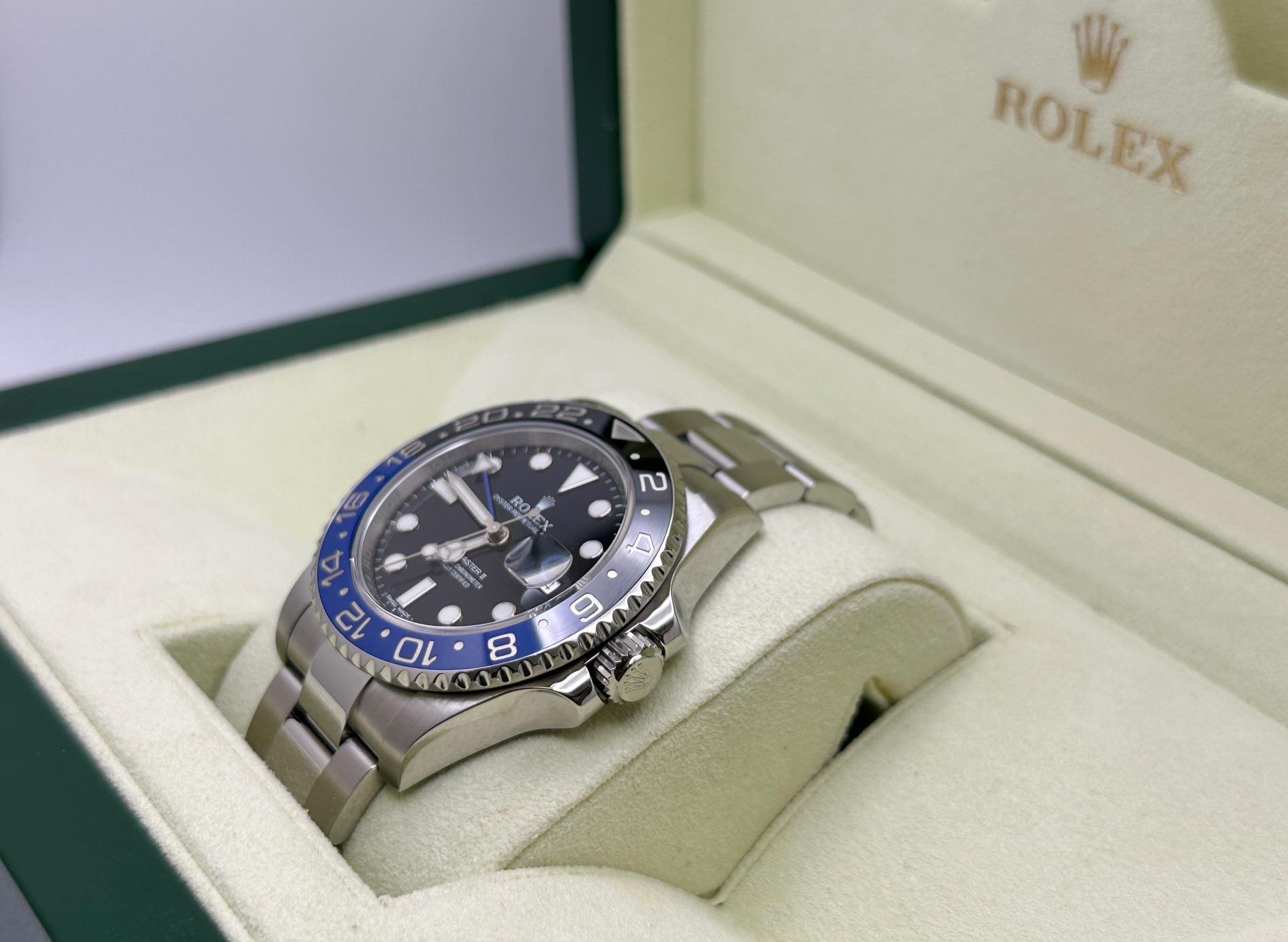 Rolex GMT Master II 116710BLNR Batman Stainless Steel Box 2025 Service Card For Sale 1