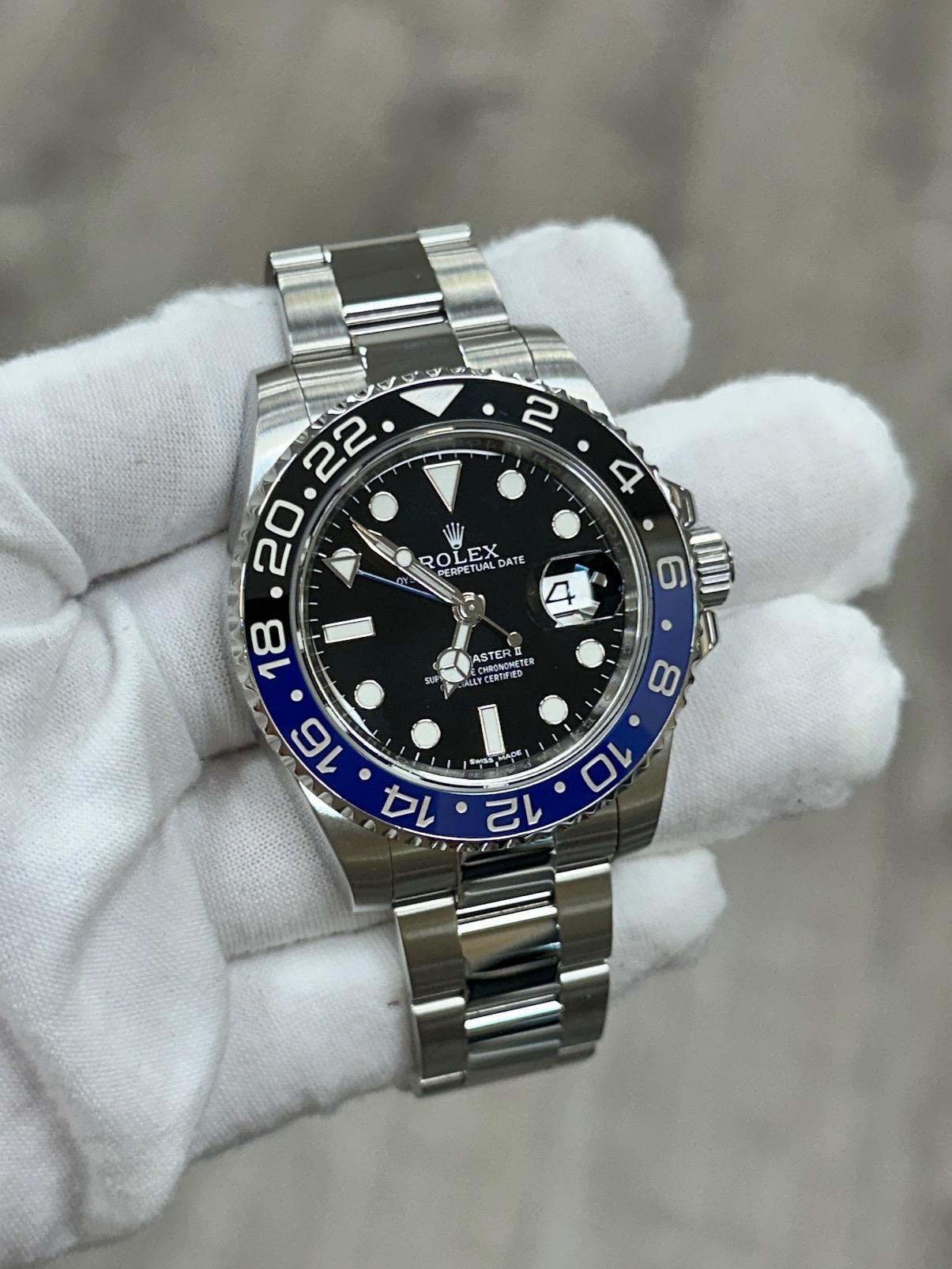 Rolex GMT Master II 116710BLNR Batman Stainless Steel Box 2025 Service Card For Sale 4