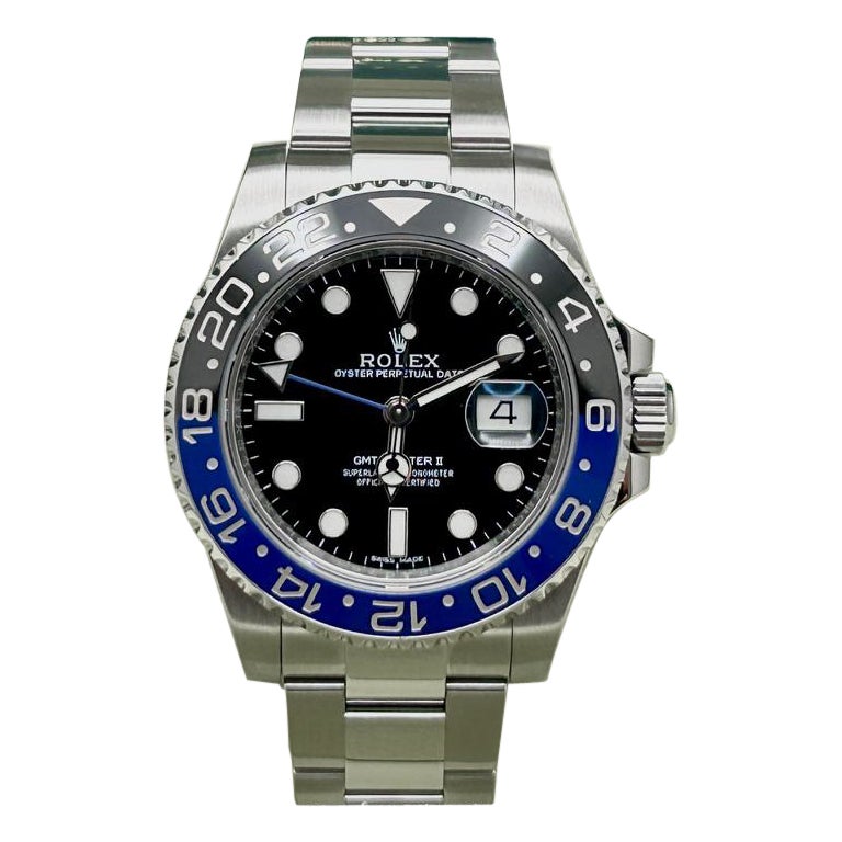 Rolex GMT Master II 116710BLNR Batman Acero inoxidable Caja 2025 Tarjeta de servicio