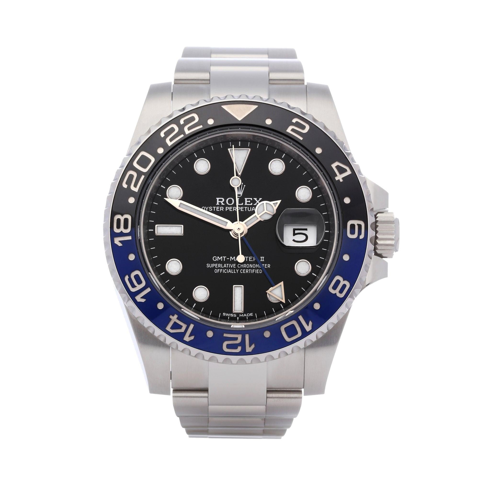 Rolex GMT-Master II 116710BLNR Men's Stainless Steel 'Batman' Watch