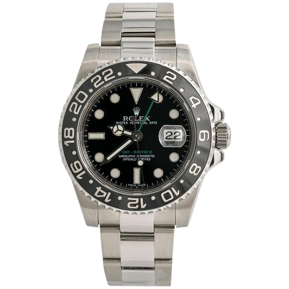 Rolex GMT Master II 116710LN Ceramic Men Watch Automatic Stainless Black