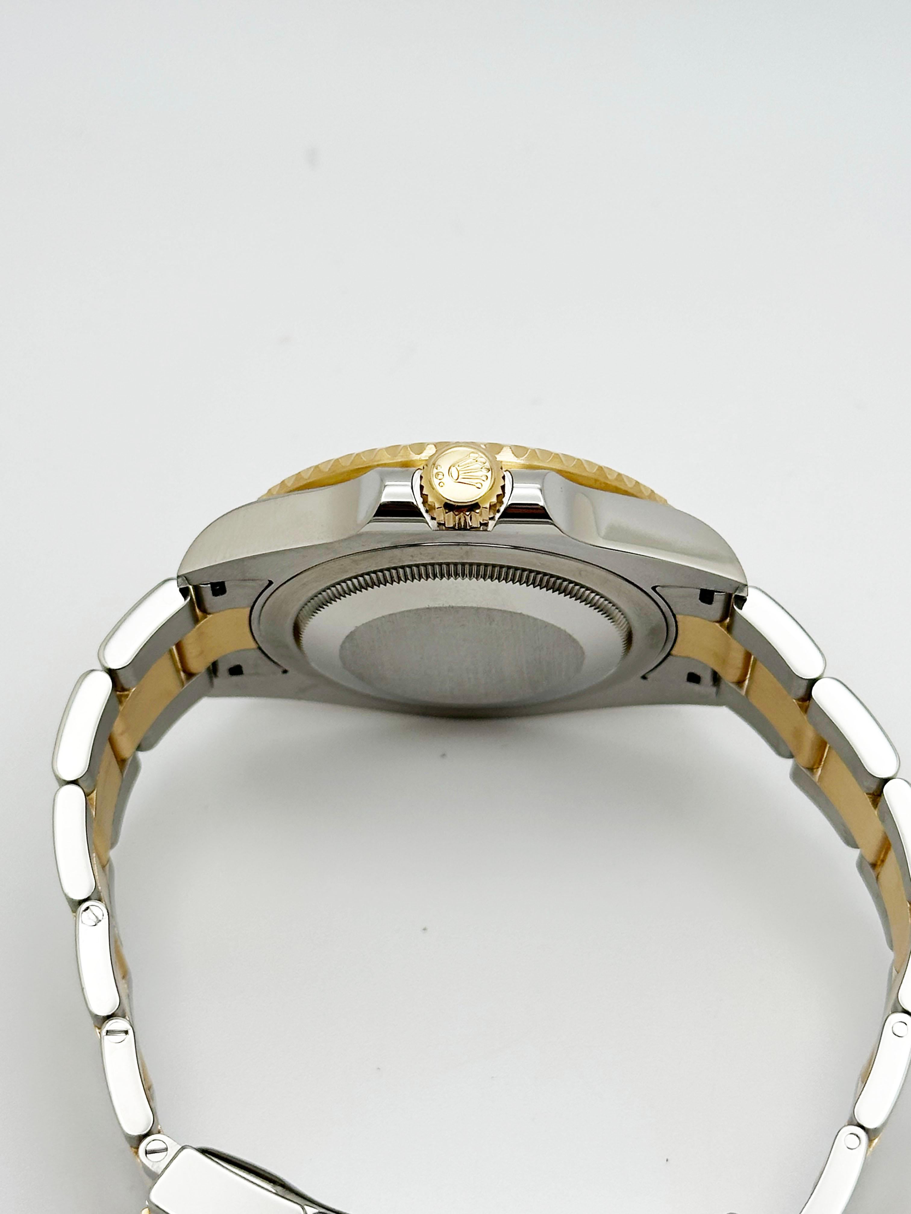 Rolex GMT Master II 116713 en céramique noire et or jaune 18 carats, boîte en acier inoxydable 40 mm en vente 2