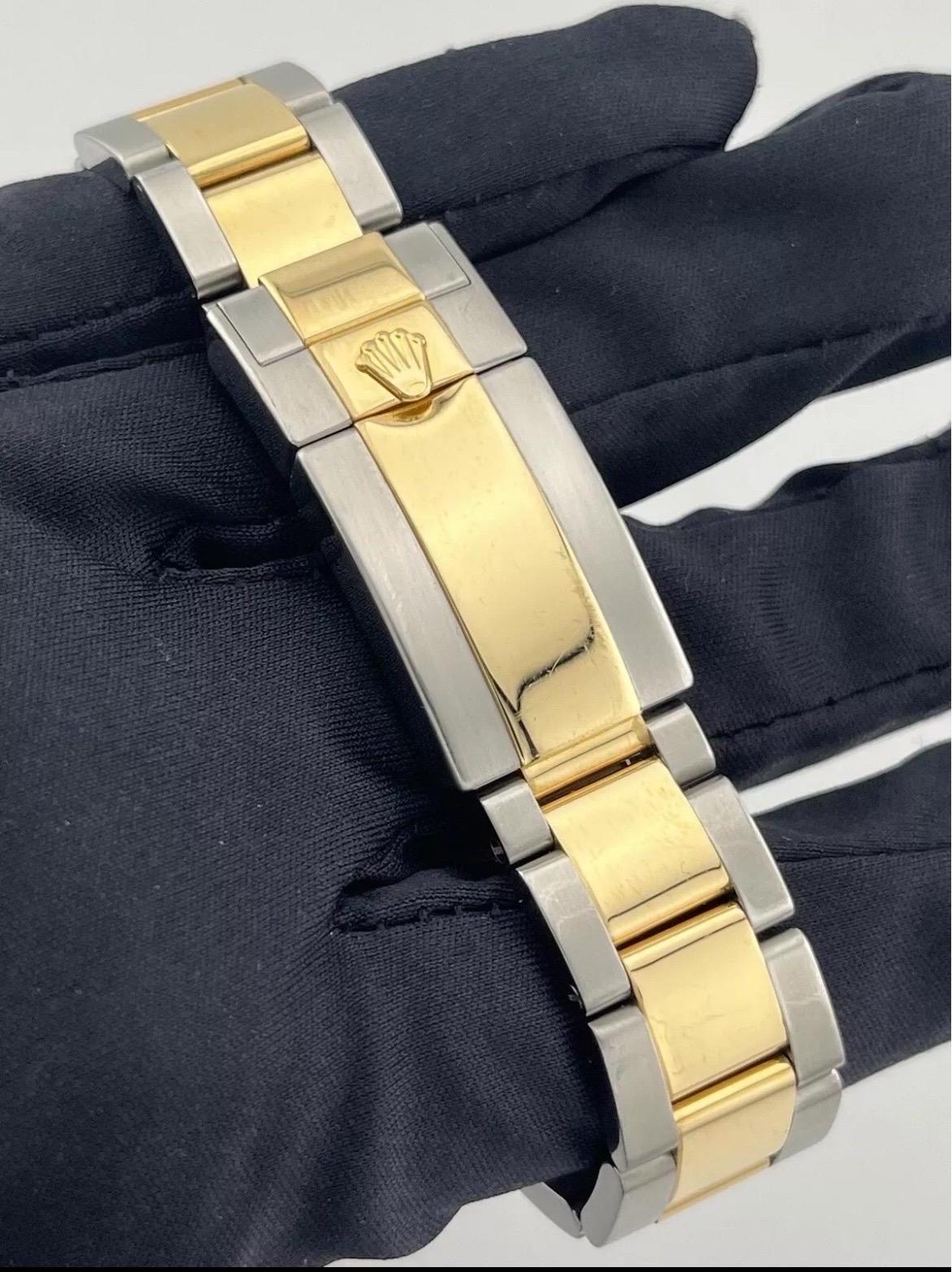 Rolex GMT-Master II 116713 Black Ceramic Two-Tone 18K Yellow Gold Stainless 40mm For Sale 10