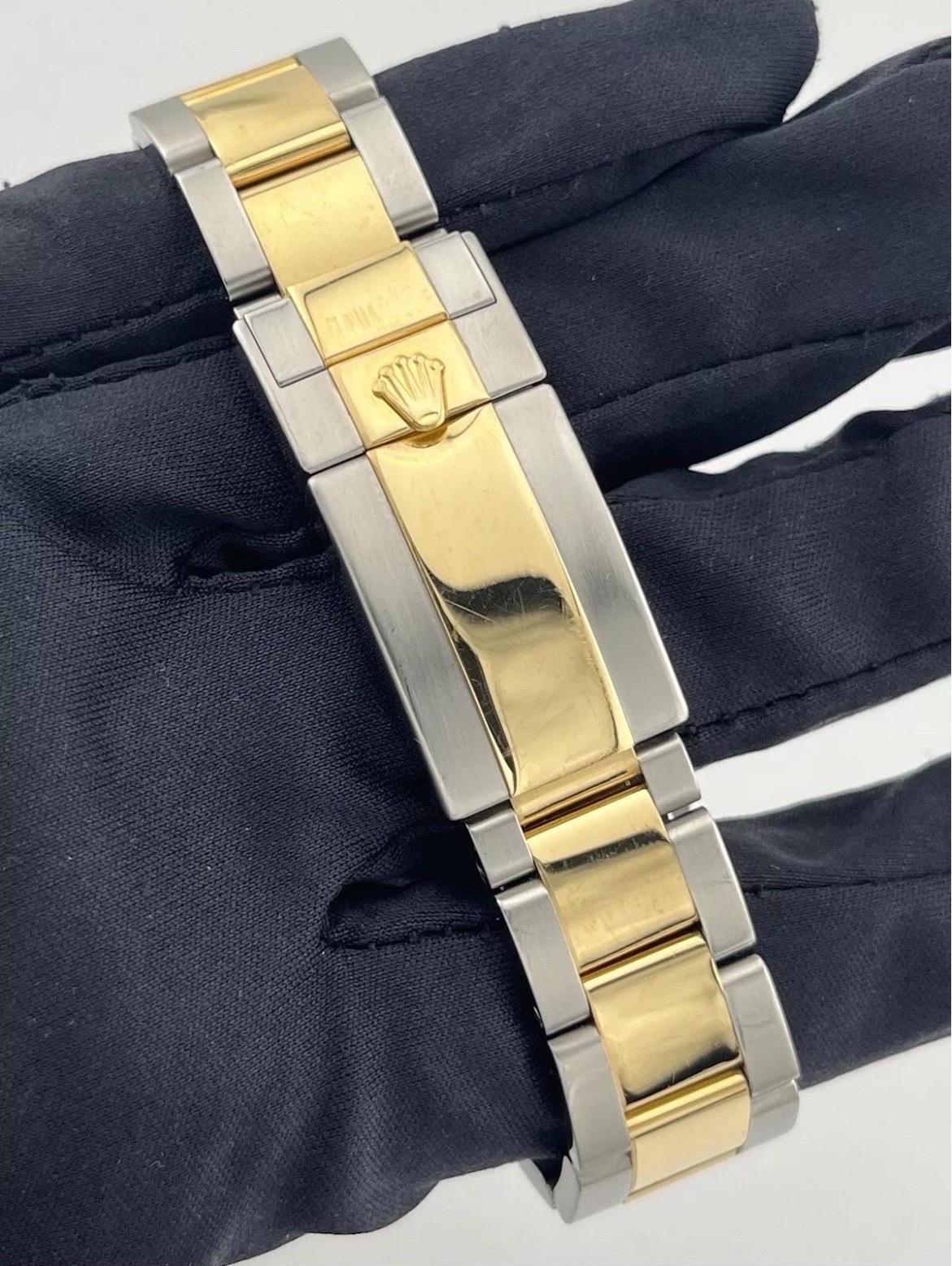 Rolex GMT-Master II 116713 Black Ceramic Two-Tone 18K Yellow Gold Stainless 40mm For Sale 11