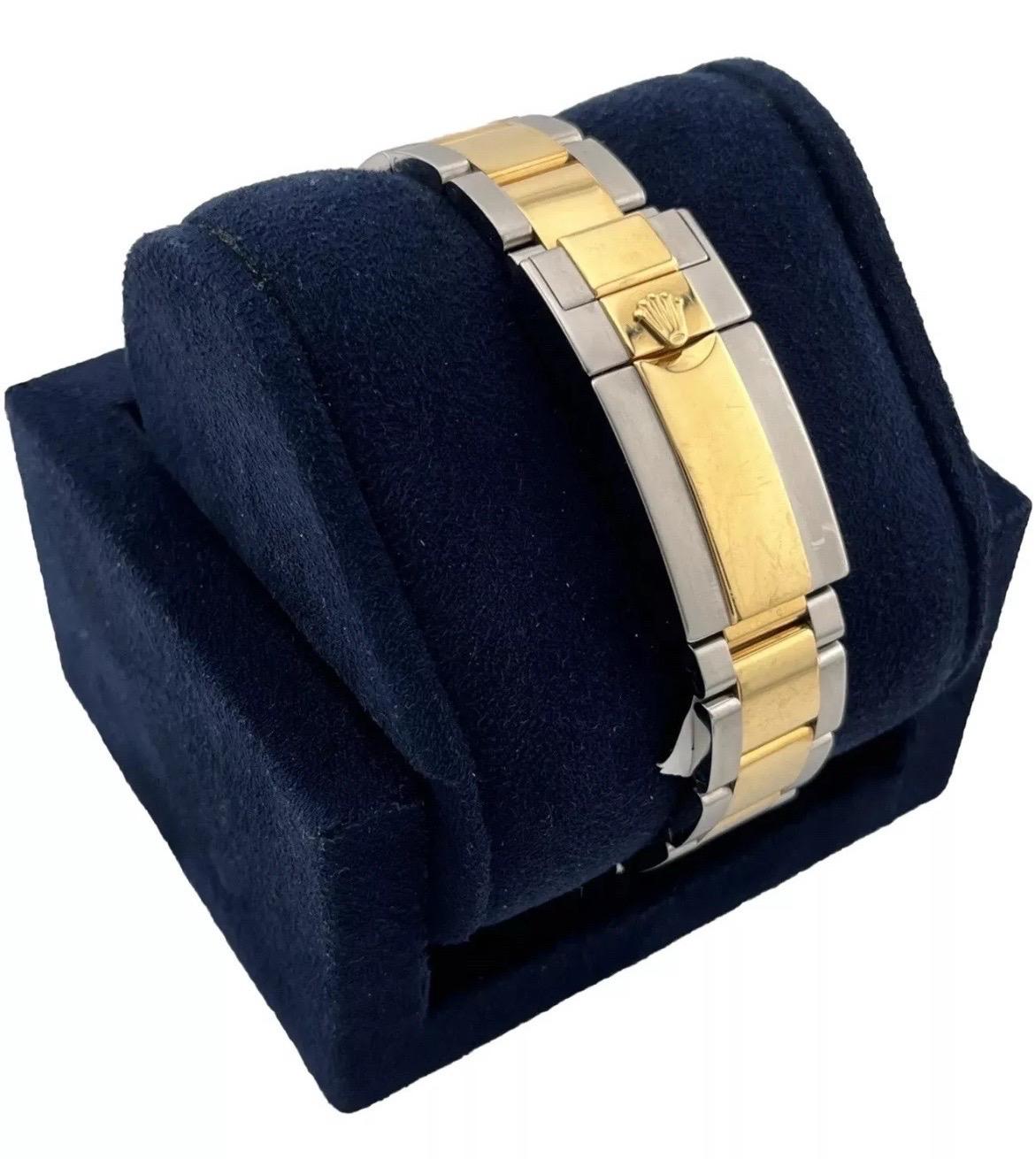 Men's Rolex GMT-Master II 116713 Black Ceramic Two-Tone 18K Yellow Gold Stainless 40mm For Sale
