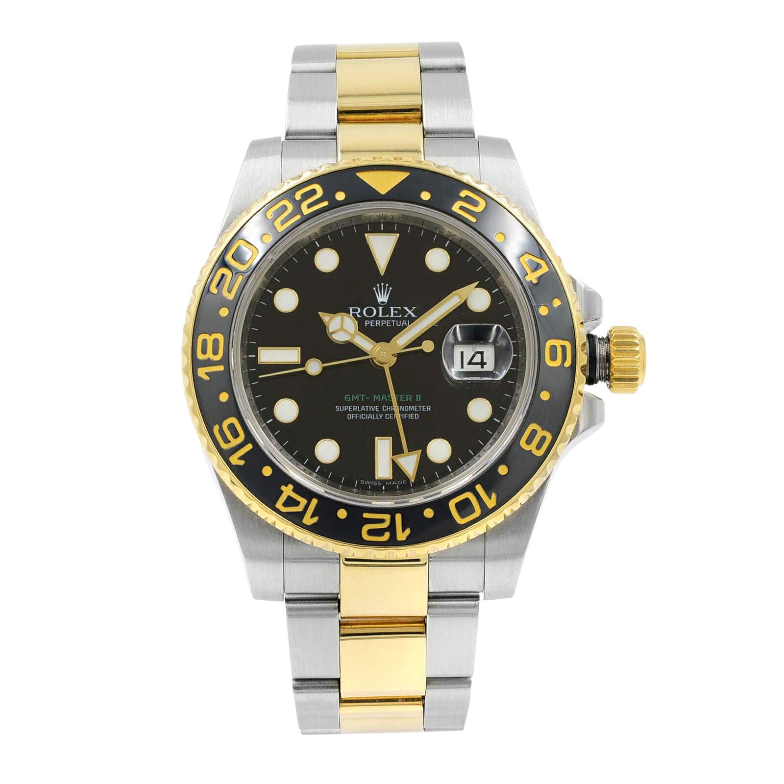 Rolex GMT-Master II 116713 Steel 18 Karat Yellow Gold Automatic Men’s Watch