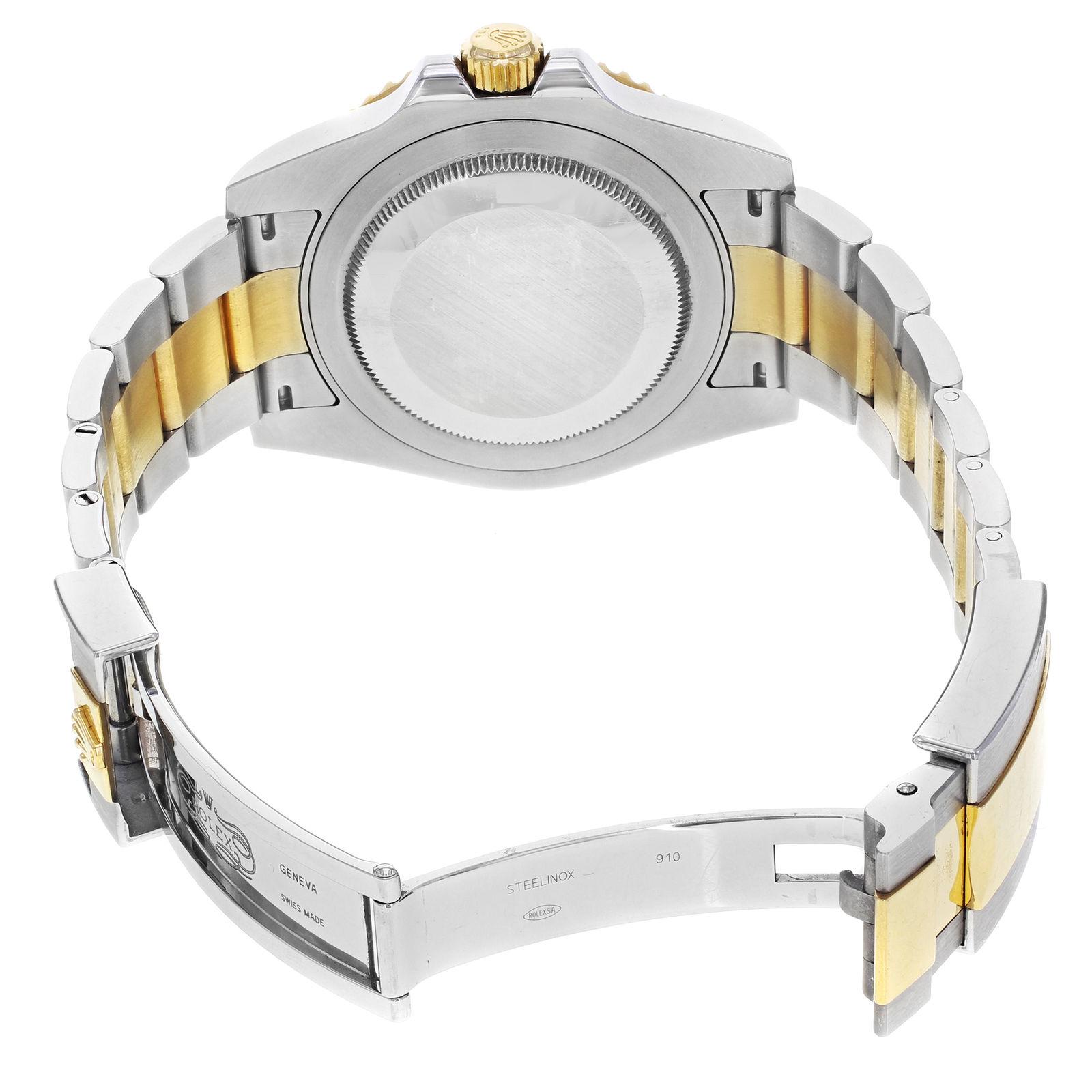 Rolex GMT-Master II 116713 Two-Tone Black Steel 18 Karat Gold Men’s Watch 2