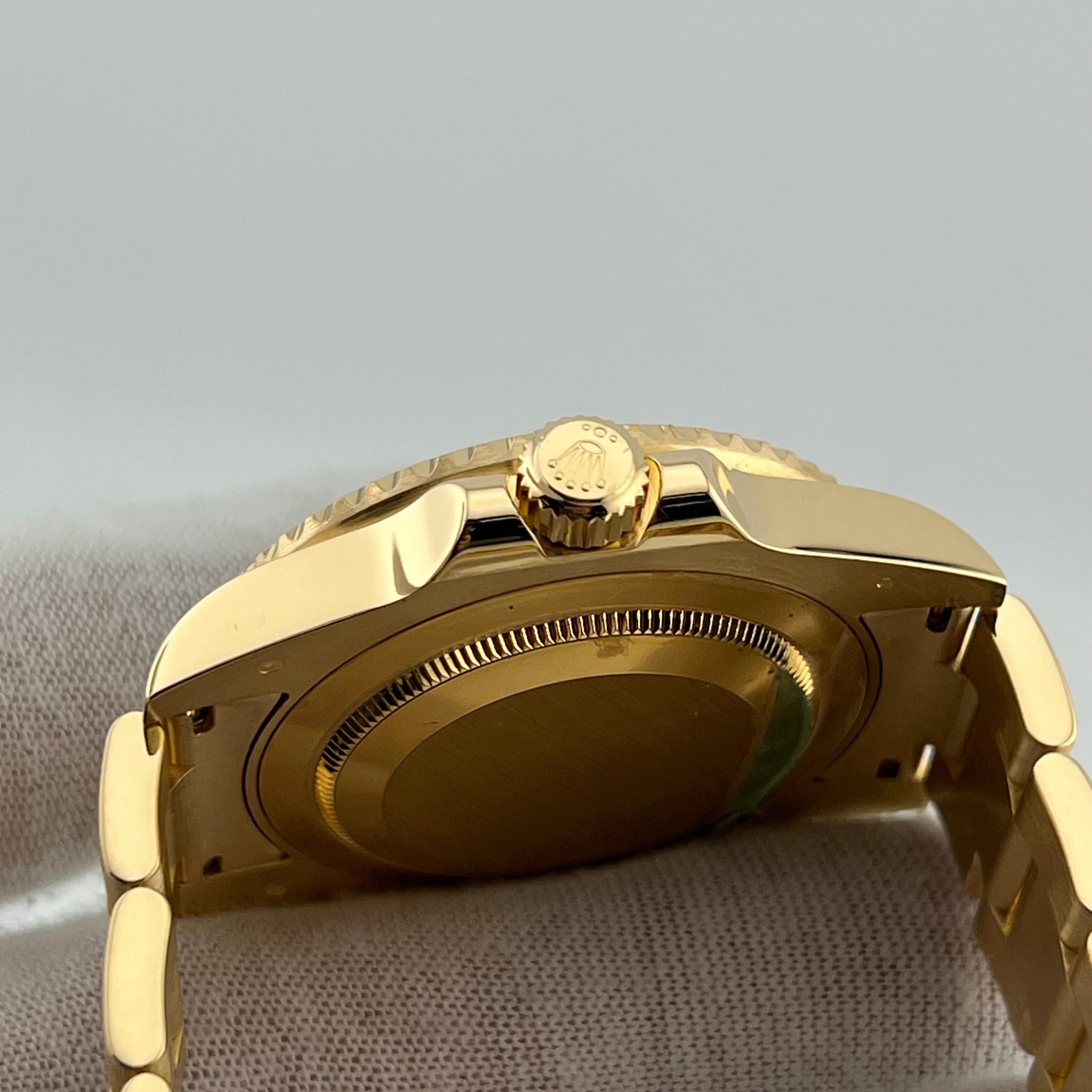 Rolex GMT Master II 116718 18K Yellow Gold Black Ceramic Box 40mm For Sale 1