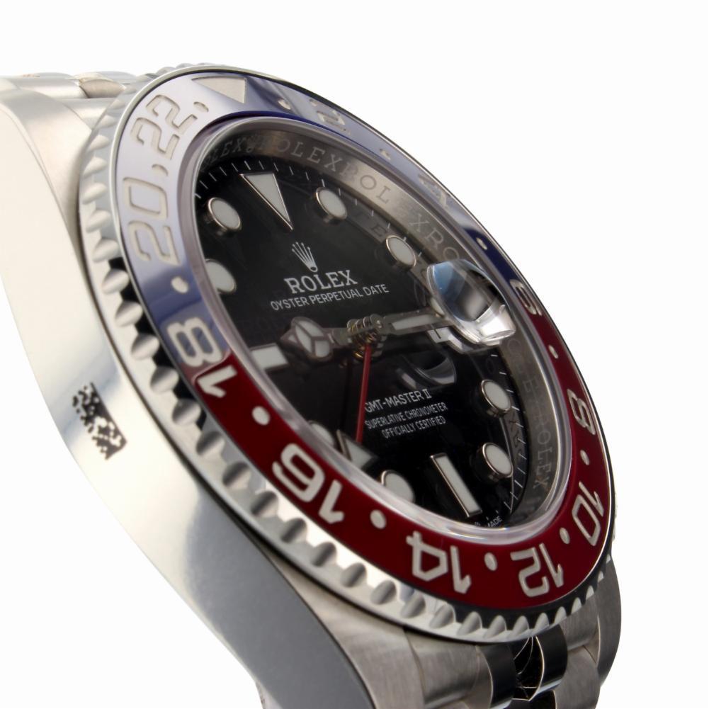 Women's or Men's Rolex GMT Master II 126710, Black Dial, Certified and Warranty