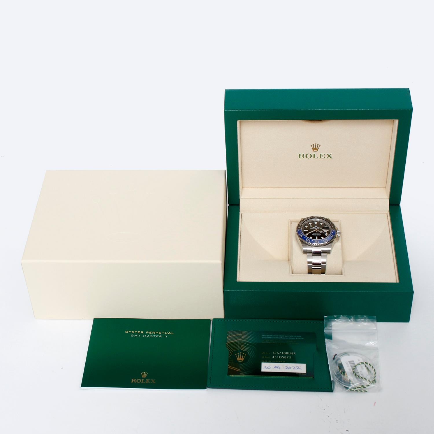 Rolex GMT - Master II 126710 BLNR Stainless Steel Men's Watch 