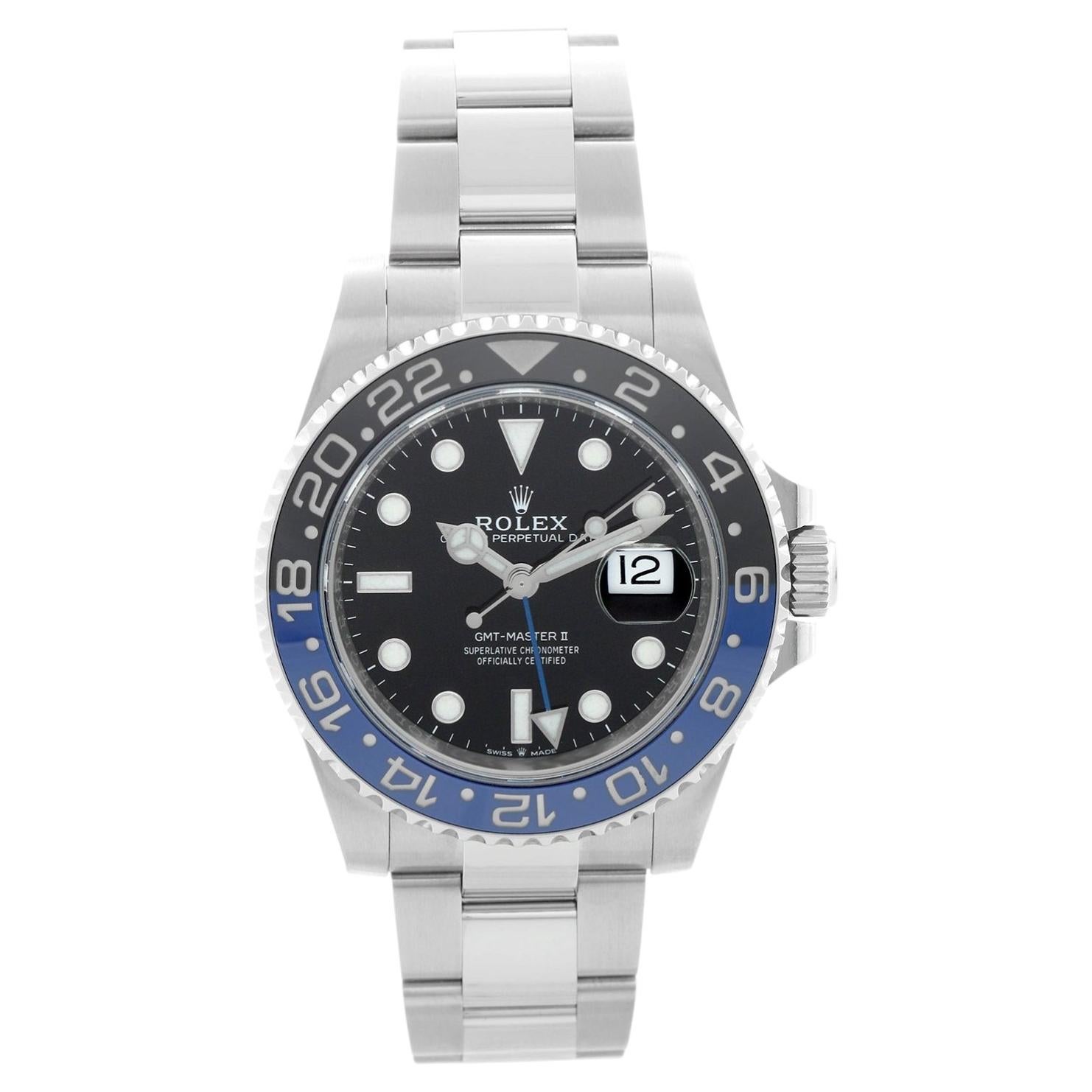 Rolex GMT - Master II 126710 BLNR Orologio da uomo in acciaio inossidabile "Batman