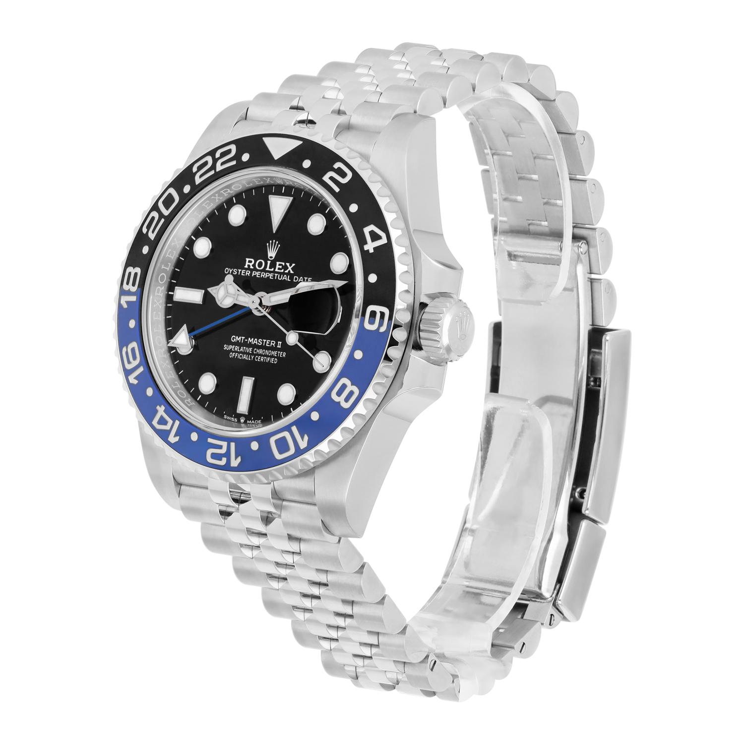 Rolex GMT Master II 126710BLNR 40mm Stainless Steel Batgirl Box Papers New 2023 In New Condition For Sale In New York, NY