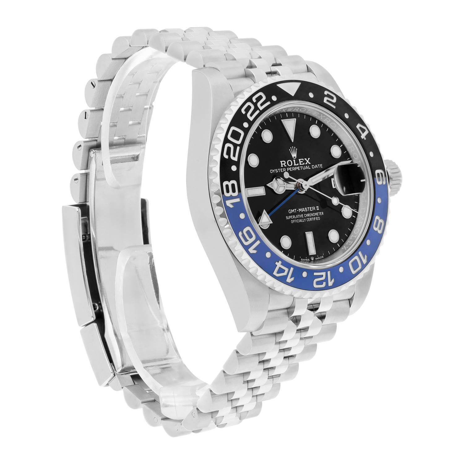 Rolex GMT Master II 126710BLNR 40mm Stainless Steel Batgirl Box Papers New 2023 For Sale 1