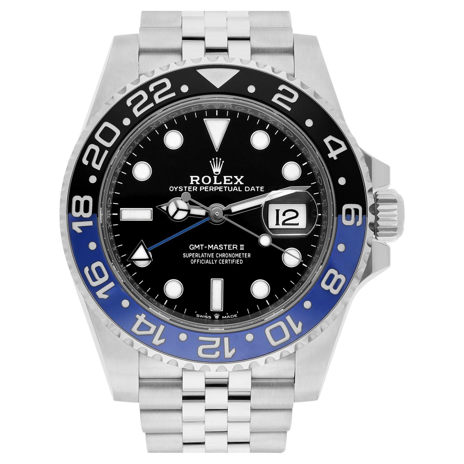 Rolex GMT Master II 126710BLNR 40mm Stainless Steel Batgirl Box Papers New 2023 For Sale