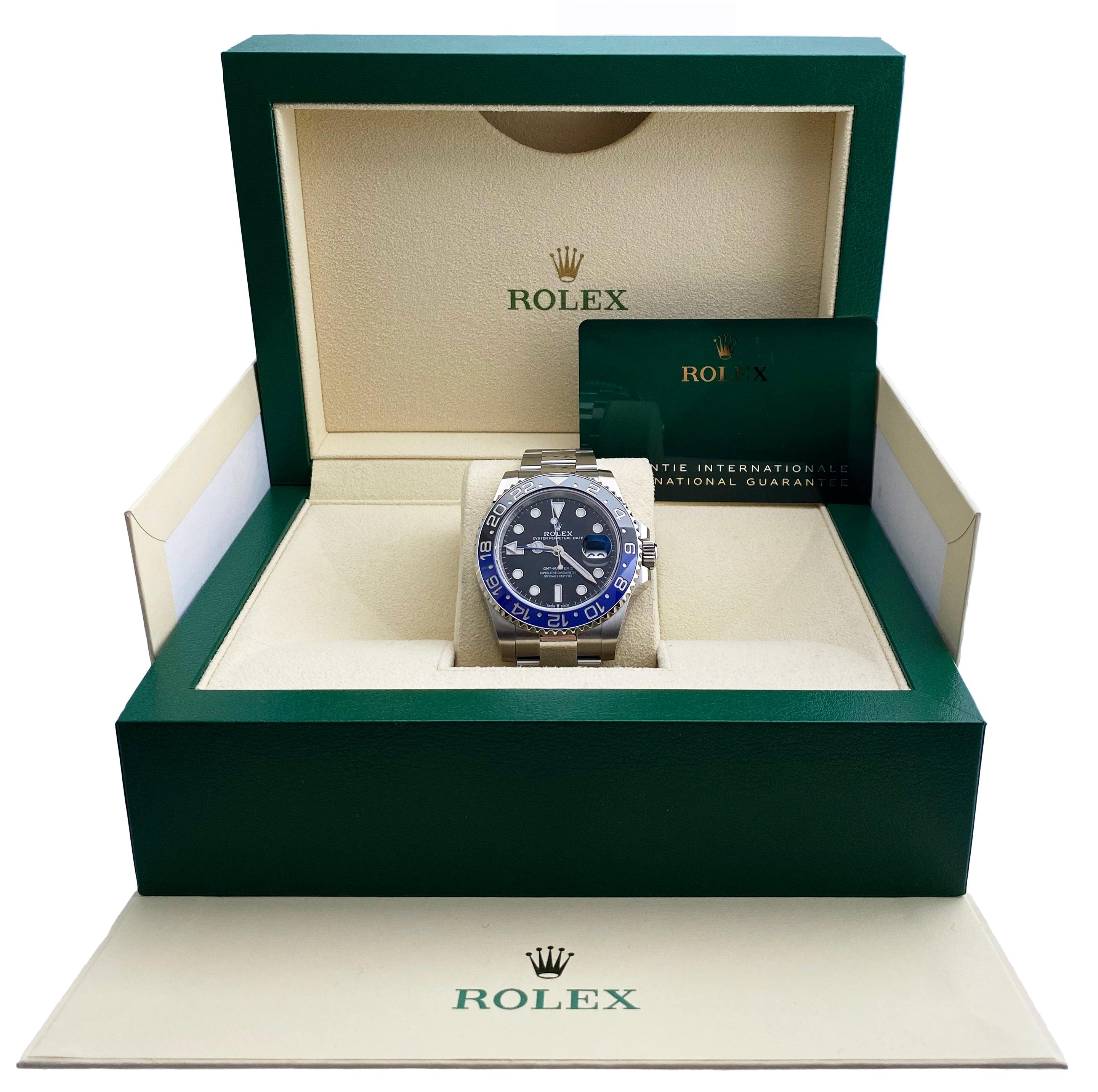 Rolex GMTMaster II 126710BLNR "Batman" Mens Watch Box and Papers For