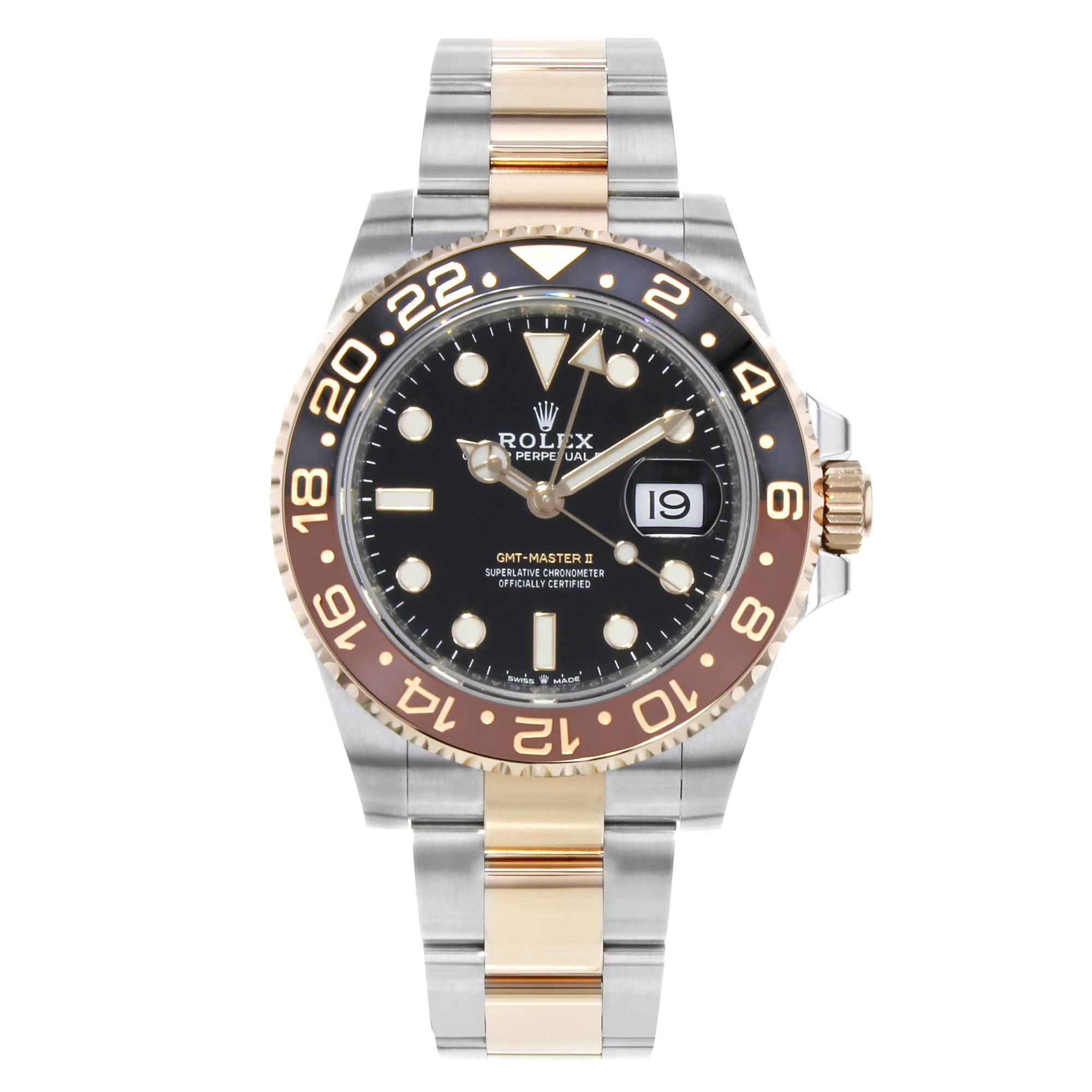 Rolex GMT-Master II 126711 Rootbeer Two-Tone Rose Gold Steel Automatic Watch