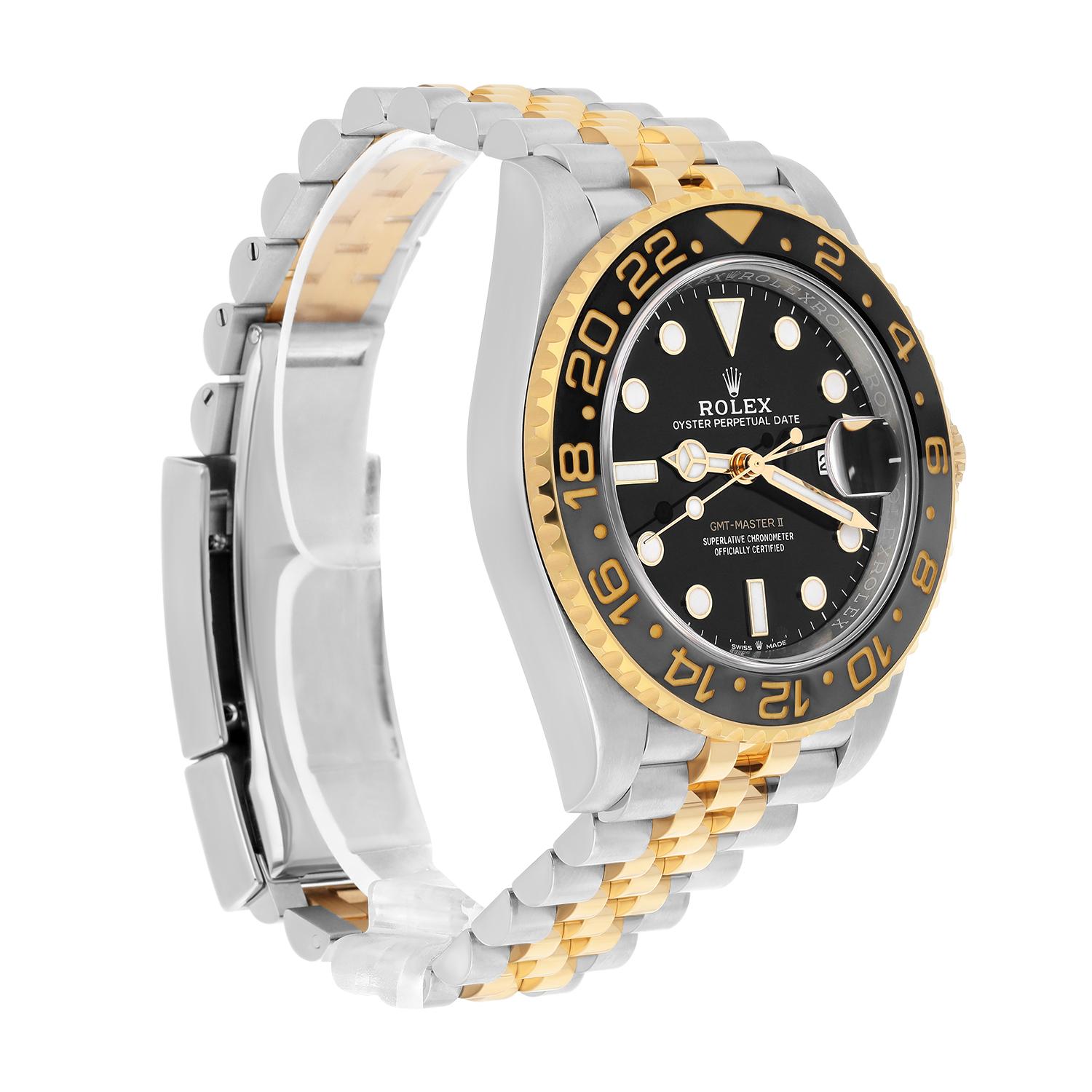 Rolex GMT-Master II 126713GRNR Bumblebee Gold and Stainless Steel Jubilee In Excellent Condition For Sale In New York, NY