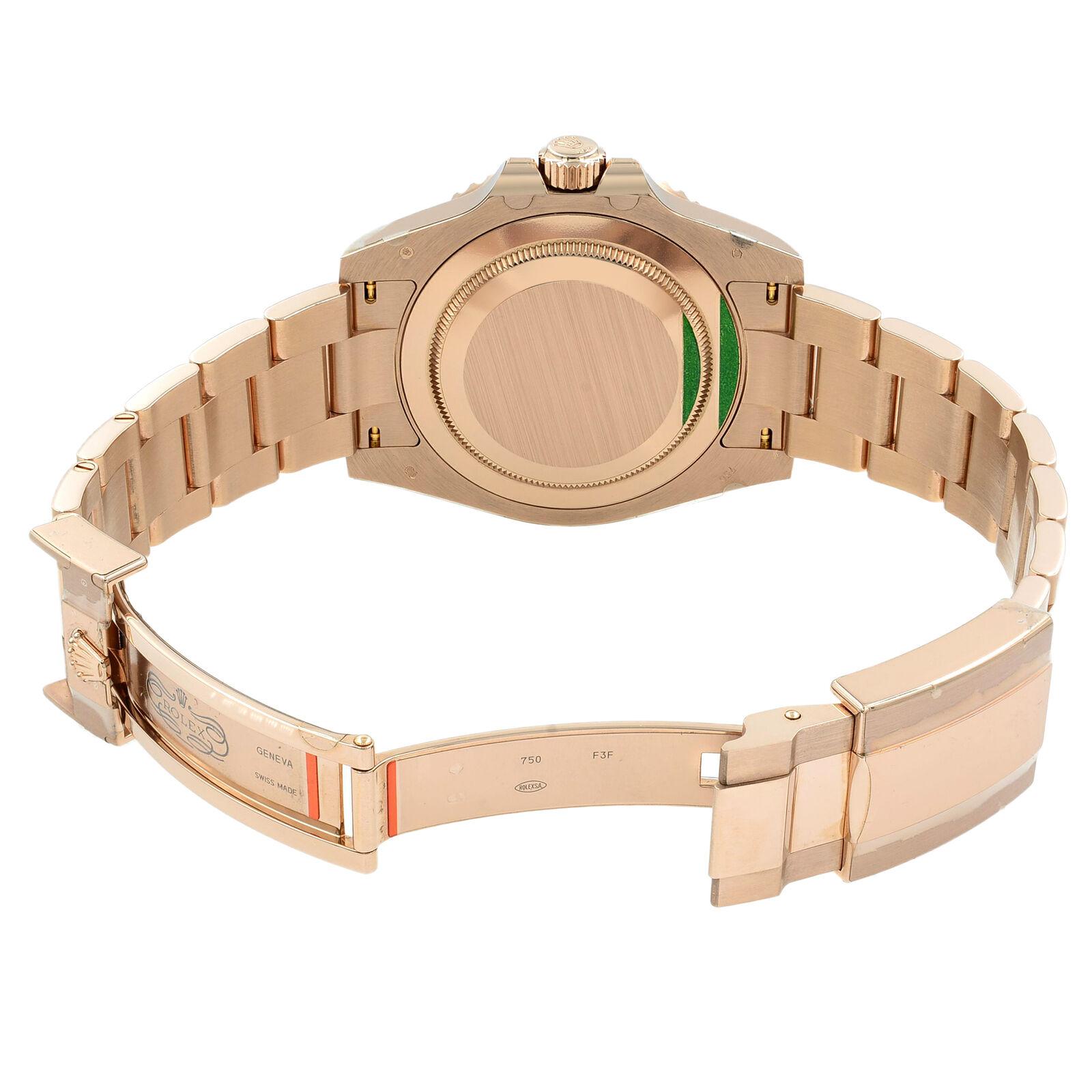 Rolex GMT-Master II 126715 Root Beer 18 Karat Rose Gold Automatic Men’s Watch In New Condition In New York, NY