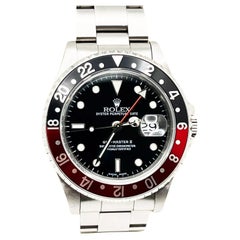 Rolex GMT Master II 16710 avec lunette COKE noire et rouge, boîte en acier inoxydable