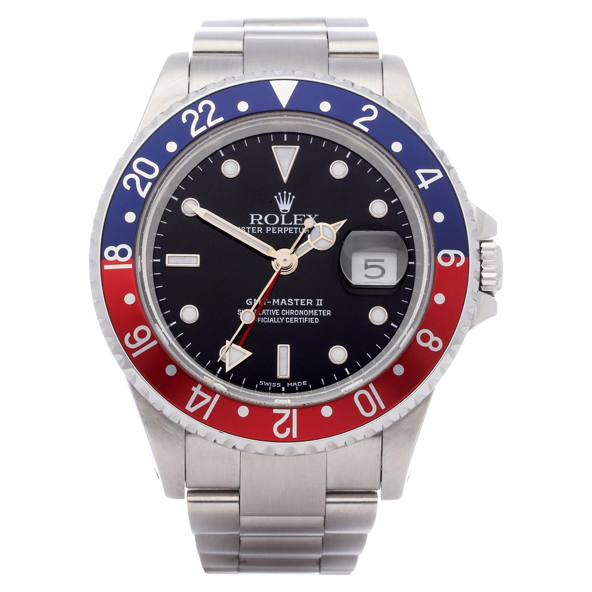 Rolex GMT-Master II 16710 Men's Stainless Steel Watch