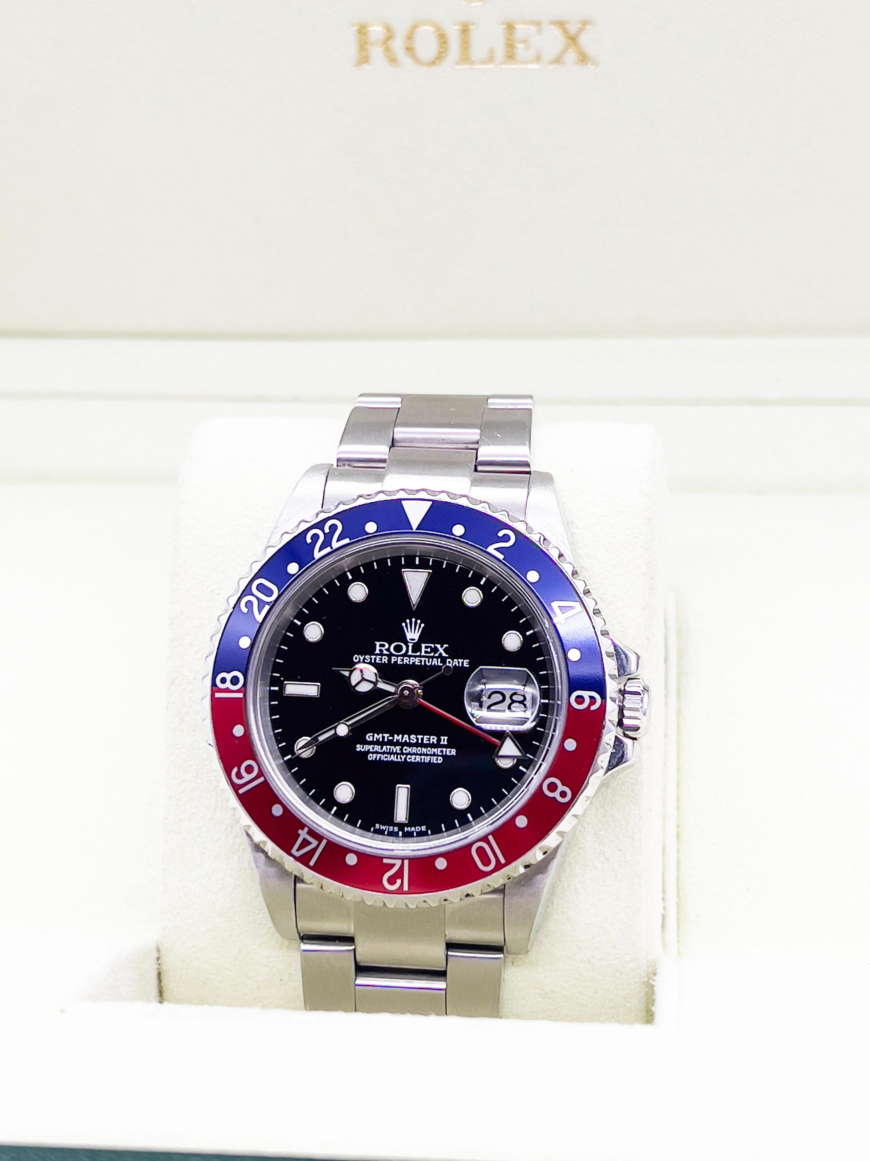 Style Number: 16710
Serial: Y874***
Year: 2002
Model: Rolex GMT Master II 