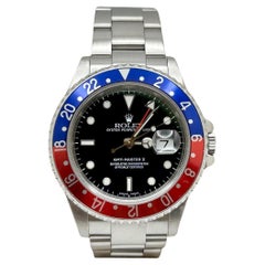 Rolex GMT-Master II 16710 Pepsi Red Blue Bezel 40mm Stainless Steel