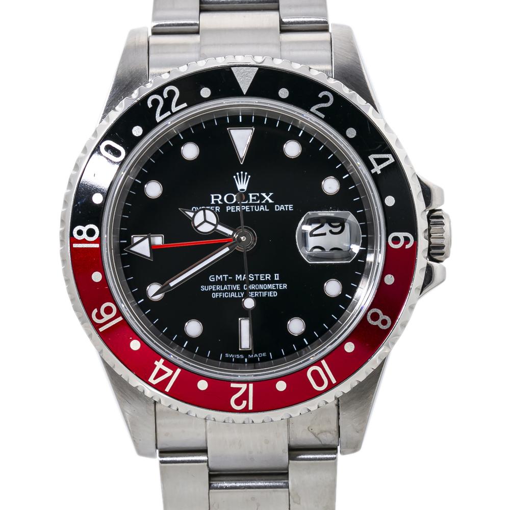 Rolex GMT Master II 16710T Coke Z Serial Rectangular Dial Automatic Watch 40mm