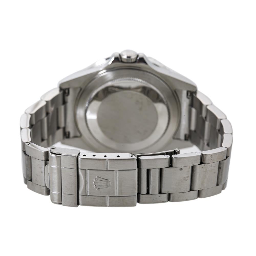 Contemporary Rolex GMT Master II 16710T Coke Z Serial Rectangular Dial Automatic Watch For Sale
