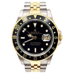 Rolex GMT Master II 16713 40mm Black Dial 18K Yellow Gold Stainless Steel
